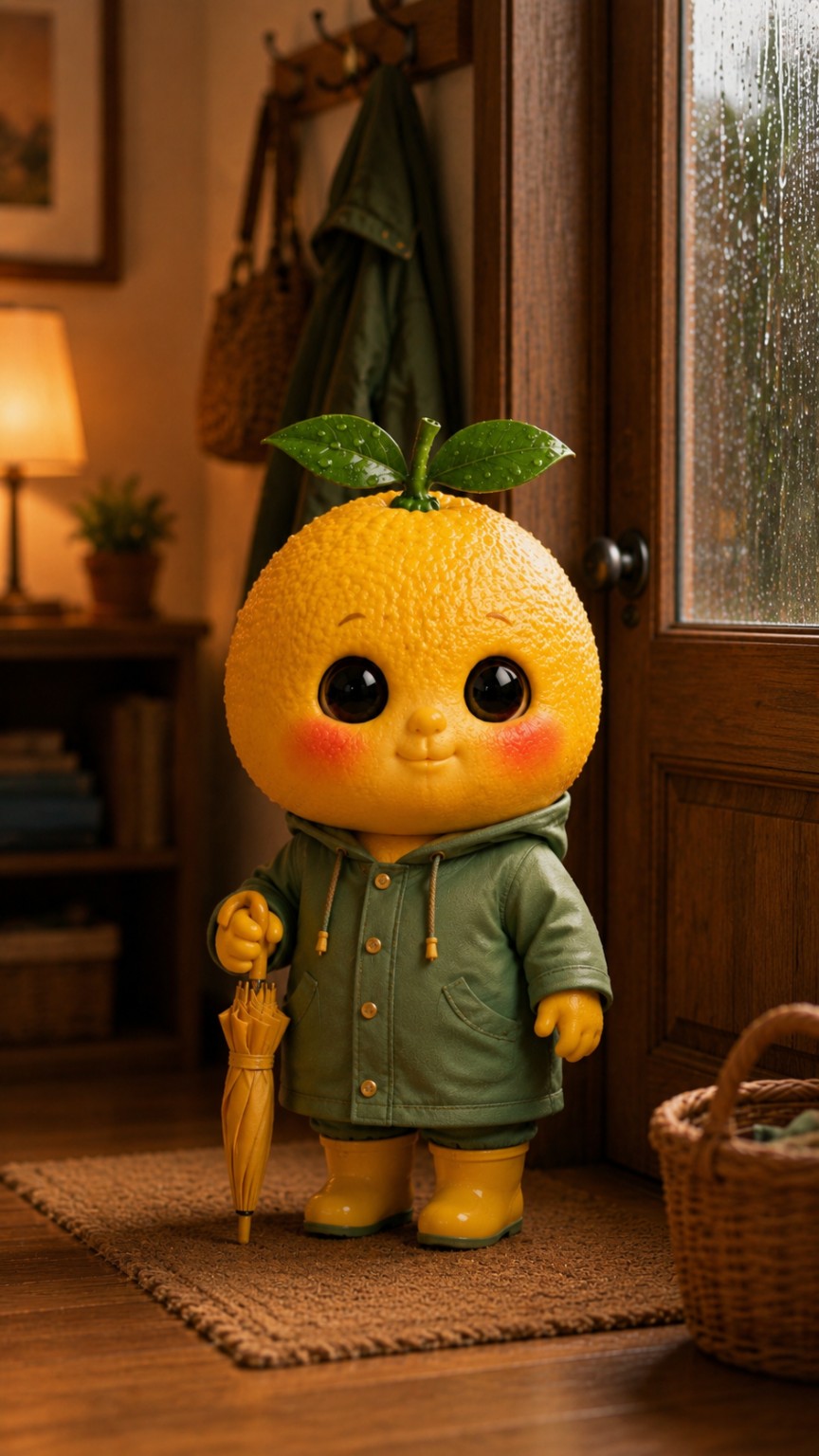 Ready for the rain — a scene from Lemonie’s Cozy Life